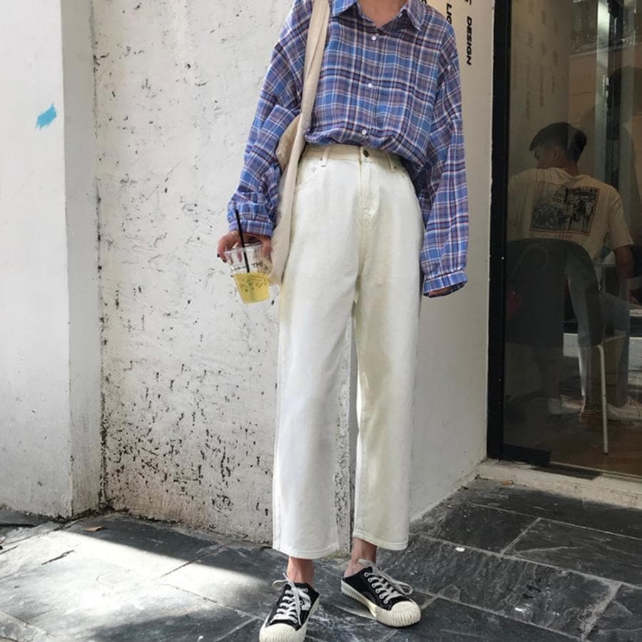 デニムパンツレディースアンクル丈ストレートパンツハイウエストジーンズゆったりジーパン着やせボトムスカジュアル30%までに制限