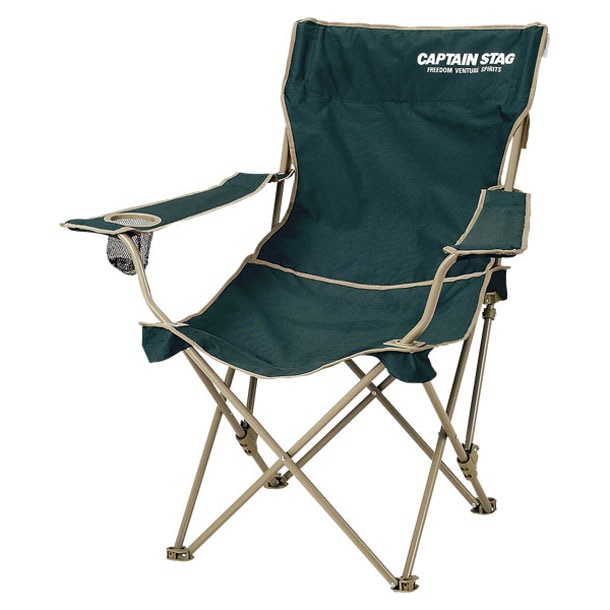 CS リクライニングラウンジチェア(グリーン) M-3885 アウトドア器具 (M3885) 4,910円
