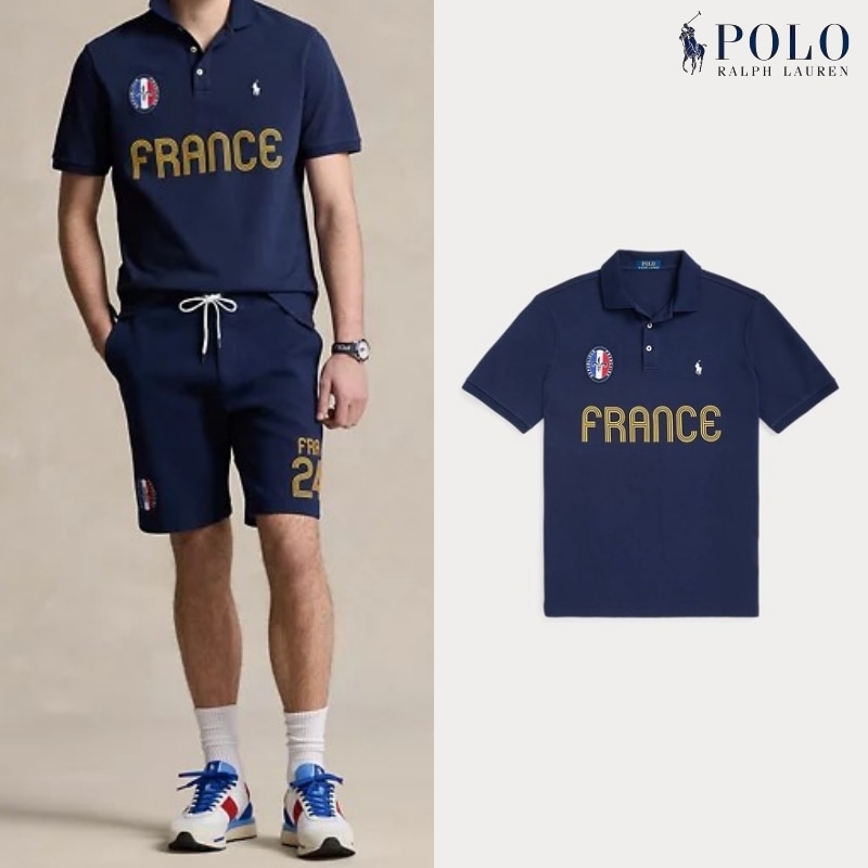 [ポロラルフローレン] クラシックフィット フランス ポロシャツ / NAVY