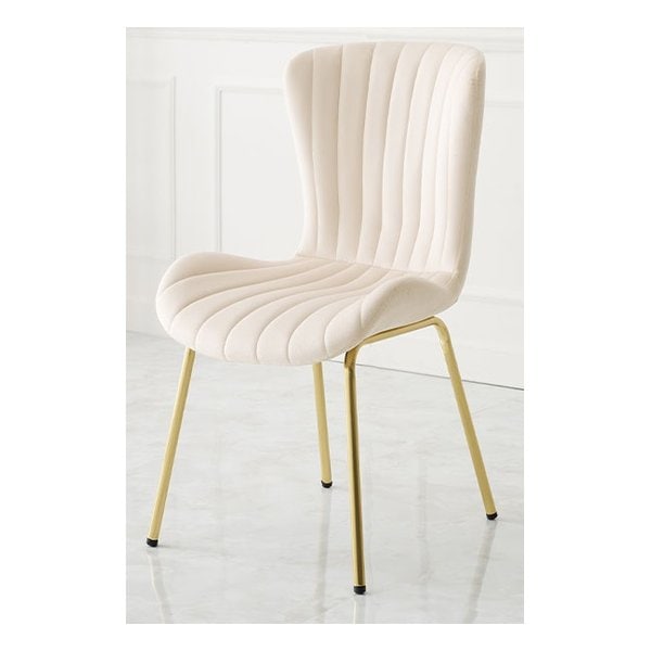 チェア 約 幅50×奥行58×高さ84×座面高43cm アイボリー LC-4763IV