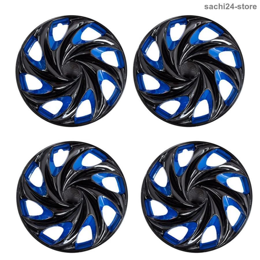 車のホイーバーブラック/ーブラック/ホワイトブラック5インチ4個のホキャップ車のムカバー Blue black