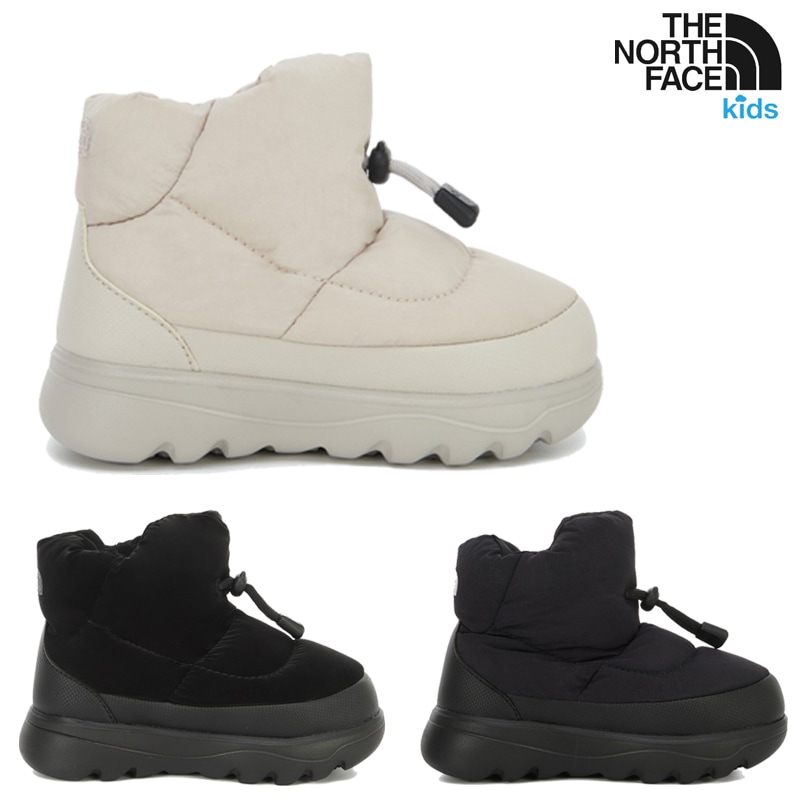 NS87R99 KS STRING BOOTIE 25FW 新作 24cm大人もOK キッズ 防寒 ブーツ 軽量 厚底 ソール 滑りにくい スノーブーツ 冬用 通園 通学 コーデ提案 ソックス パンツ