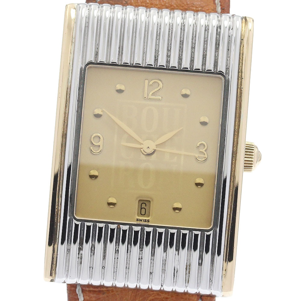 ブシュロン Boucheron リフレ デイト クォーツ メンズ _938527【中古】