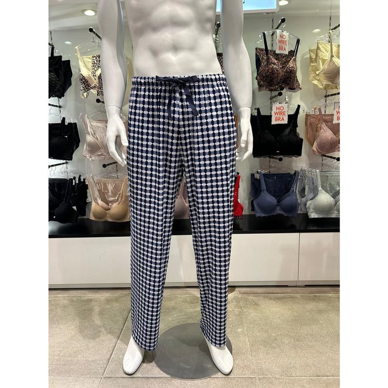 24年 FW 幾何学模様 メンズ 9分丈パンツ EDMEF912NV