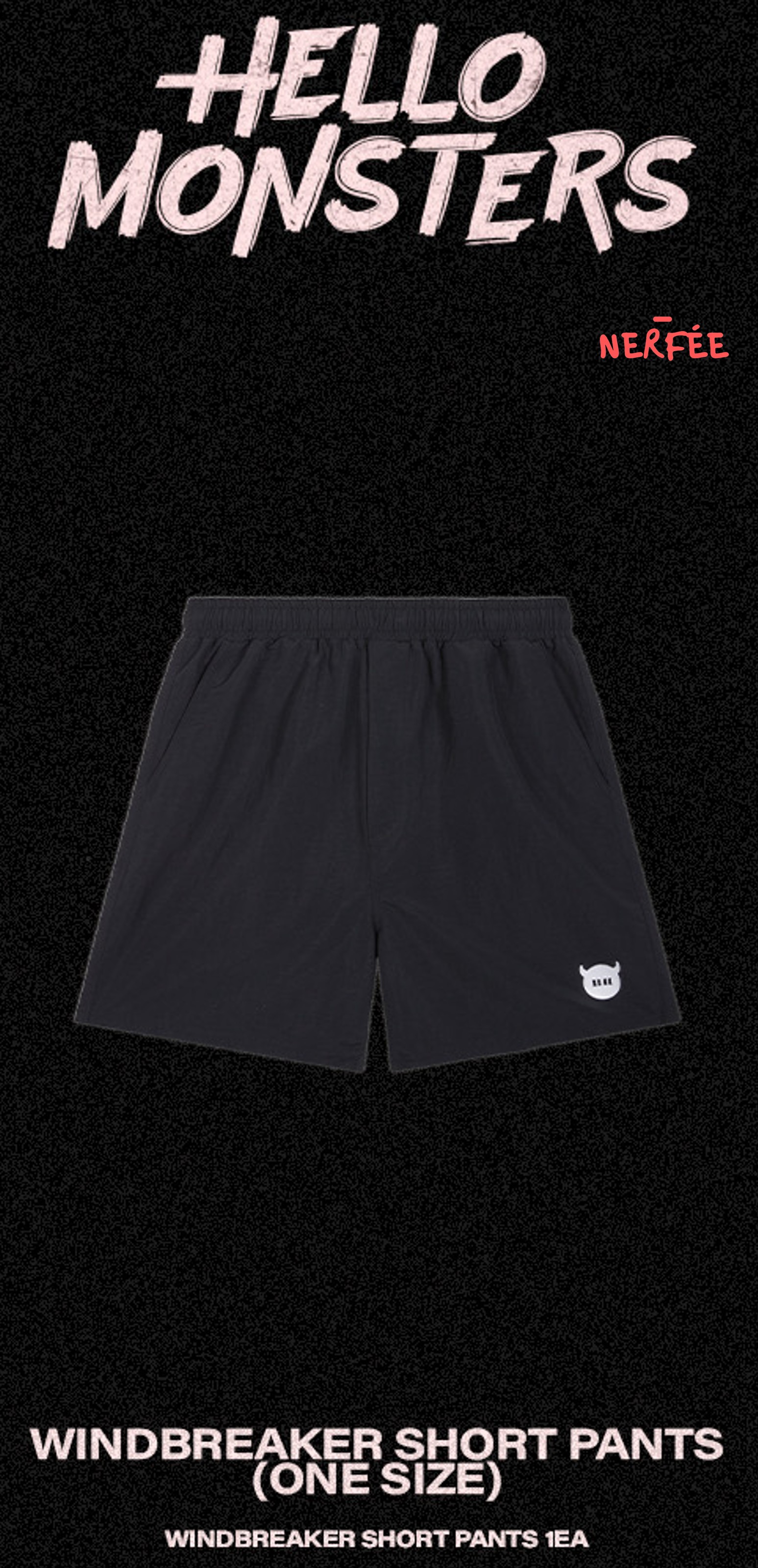 限定フォトカード付きWindbreaker Short Pants ONE SIZE BABYMONSTER Asia Tour Official MD