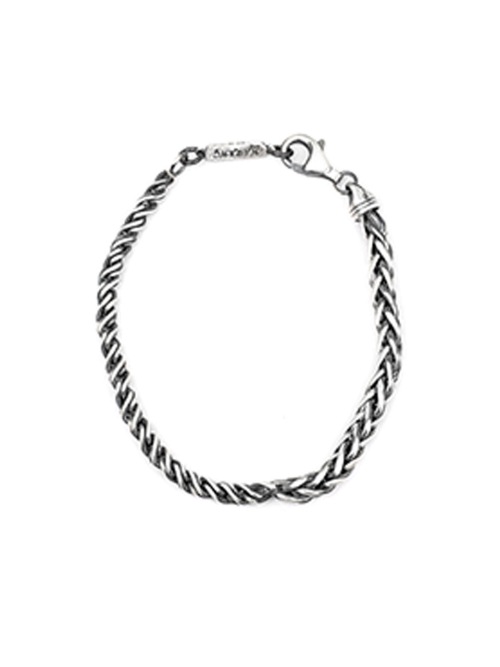 【HARANG】 HR 230B_Half &Half Silver Chain Bracelet 正規品