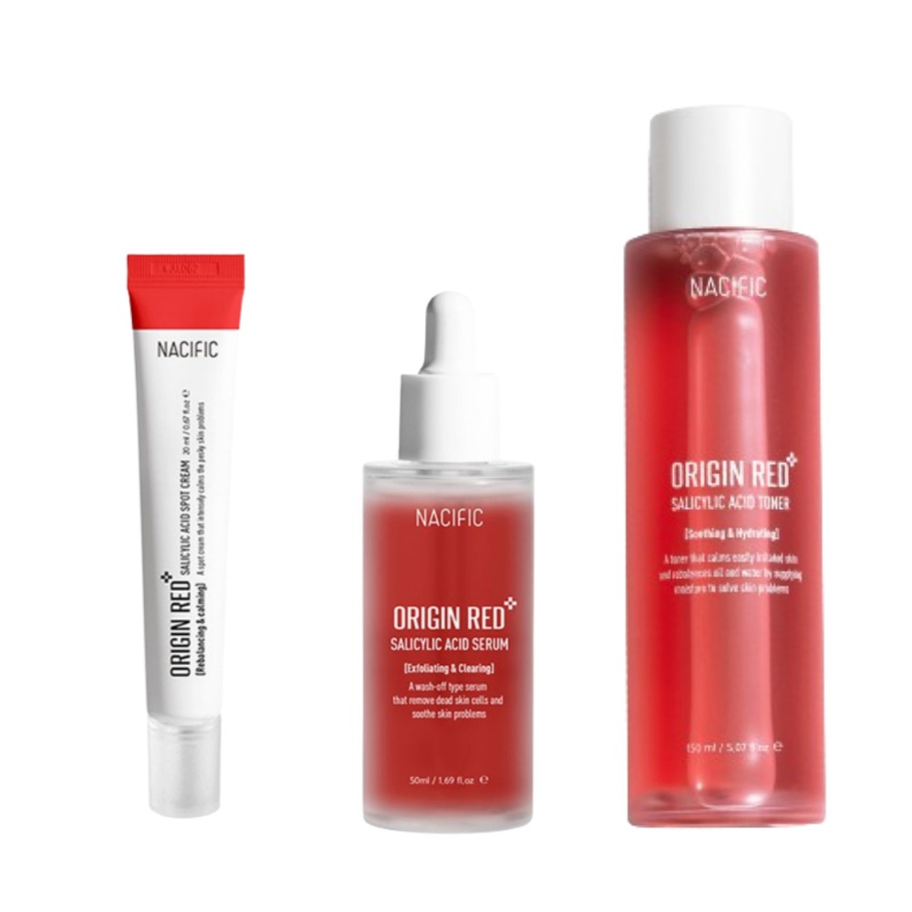 【SOSケアセット】オリジンレッド サリチル酸3点セット［サリチル酸 AHA BHA PHA ピーリング 角質ケア］