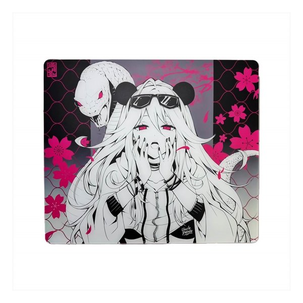 ガラスマウスパッド 巳 490×420×4.5mm UNCLE-P-GLASS-SI