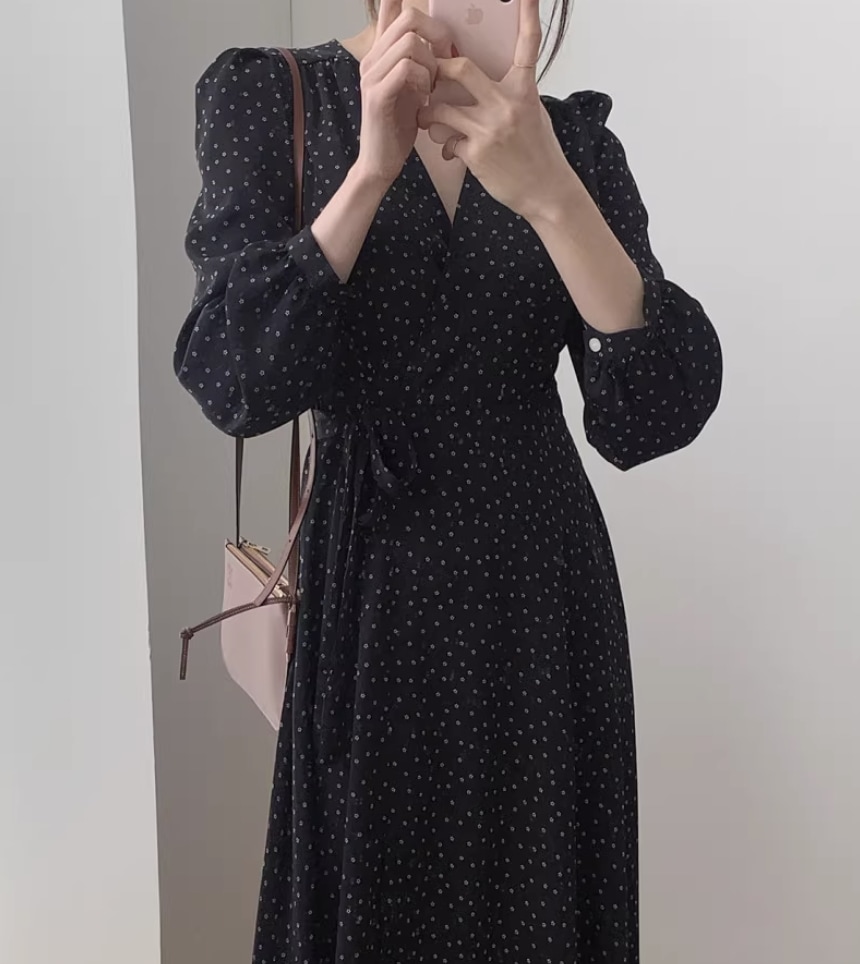 ワンピース デート モテアイテム シャツワンピース ロング丈 花柄 ドレス 大人可愛い きれいめ 上品 おしゃれ かっこいい 大人可愛い ラブリー キュート ガーリー クール モード系 セクシー