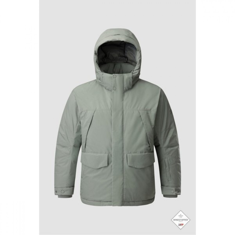 コオロンスポーツ メンズ ウィンドストッパー 中丈 ダウン