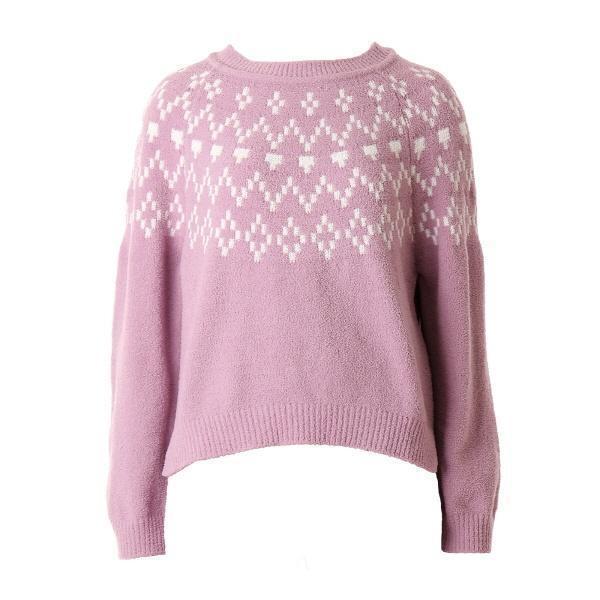 WPA556WSLV_ノルディックパターン女性用イージーウェアトップス