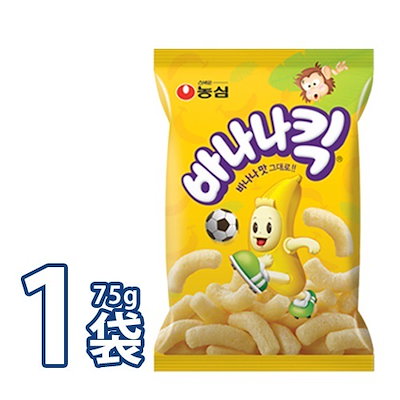 (09506)【農心】バナナキック 75g X 1個 韓国食品 お菓...のサムネイル