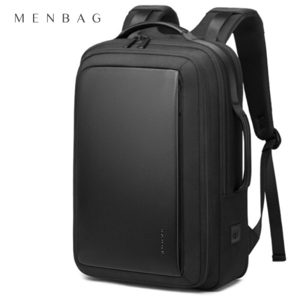 BNG 16インチ ノートパソコン バックパック 男子事務用 角革 バッグ