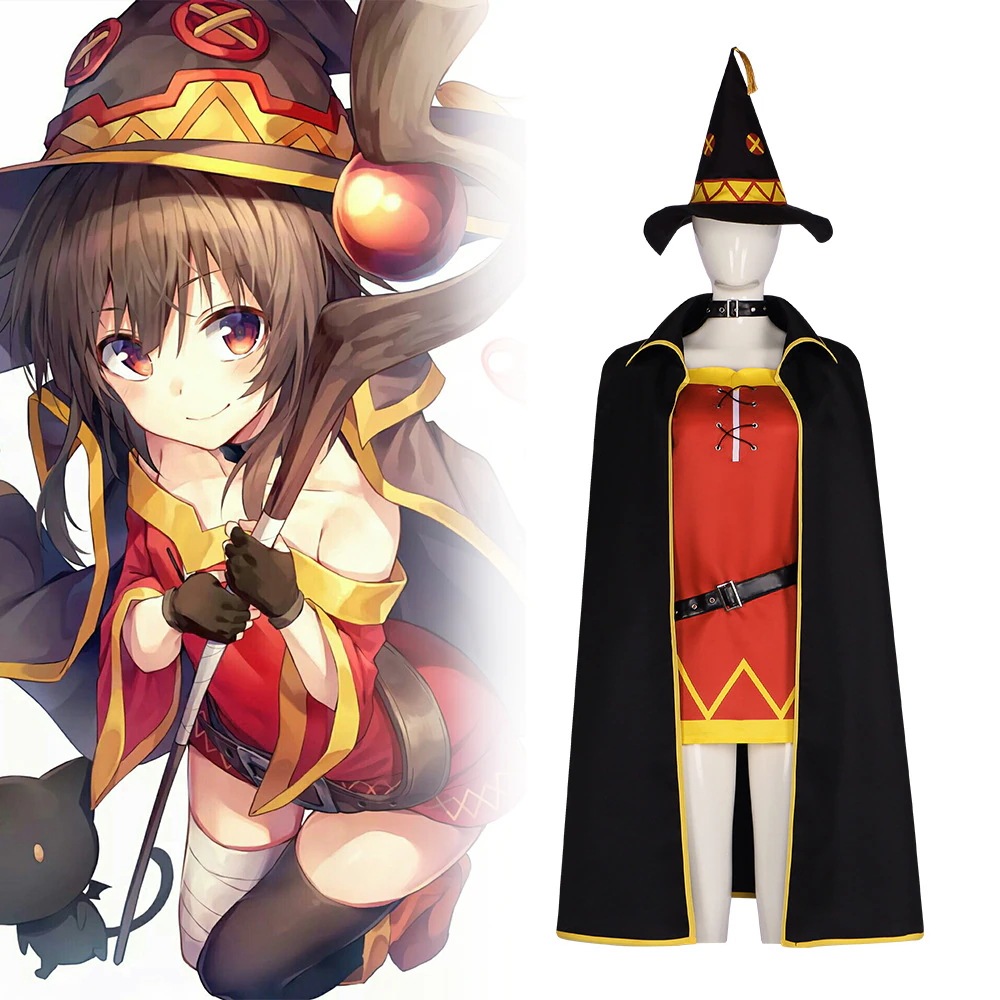 素敵な世界に祝福のコス服恵コスプレ衣装ハロウィンコスプレ衣装魔法のガウンセット