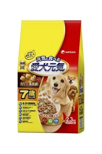 （まとめ買い）7歳以上用 ビーフ/緑黄色野菜/小魚入り 2.3kg 犬用 ドッグフード [x3] 6,422円