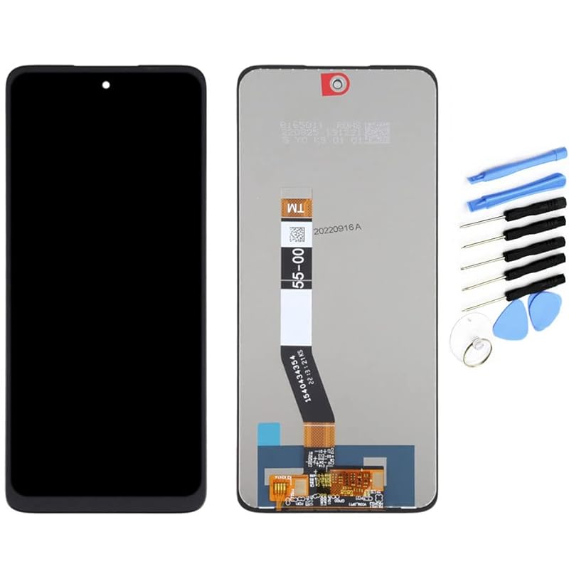 YQZ 向けの Motorola Moto G32 修理交換用フロントパネル LCD タッチパネル 液晶パネル（フロントガラスデジタイザ）修理工具セット付き (ブラック)
