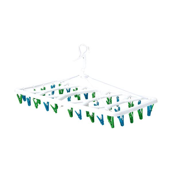 (5セット) ランドリーハンガー40 グリーン＆ブルー MMT66677X5