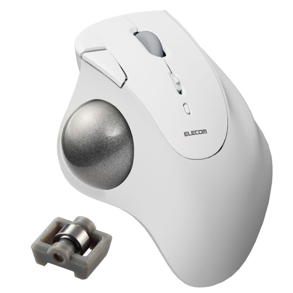 エレコム Bluetooth5.0トラックボール IST5ボタン ベアリングモデル（ホワイト） MIT11BRWH 6,180円