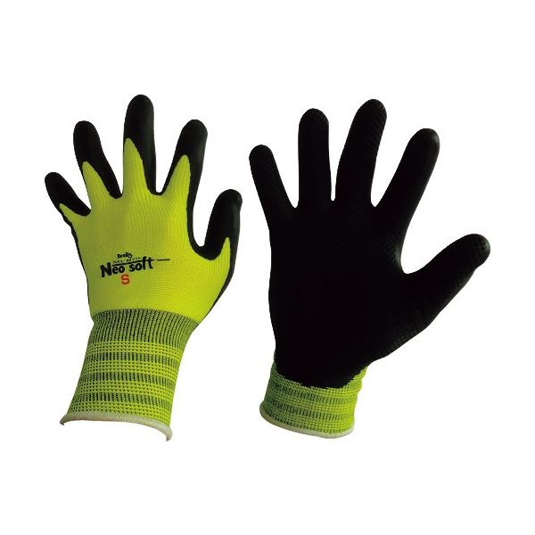 （まとめ）富士手袋工業 ブレリスネオソフト S ブラック 9500-S-BK 1双 [x20セット]