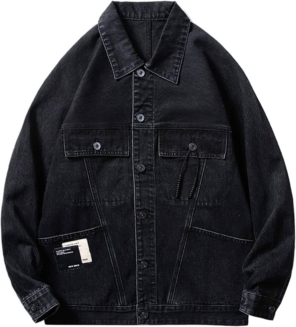 ジャケット デニム メンズ ライトアウター ブルゾン ビッグシルエット お洒落 カジュアル ジャンパー gジャン 体型カバー ファッション アウトドア ストリート 学生