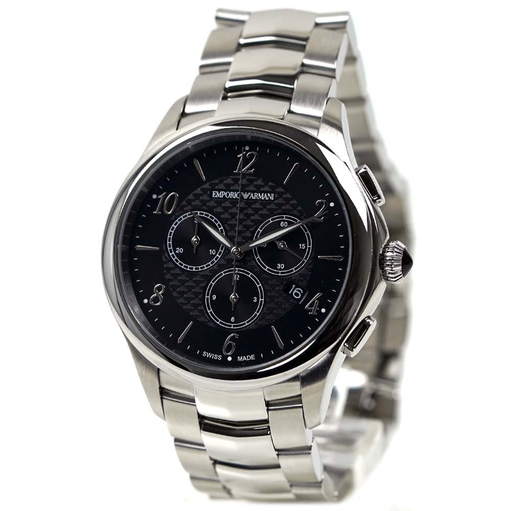 エンポリオアルマーニ スイスメイド 腕時計 メンズ EMPORIO ARMANI SWISS MADE クロノグラフ 日付カレンダー ARS8700