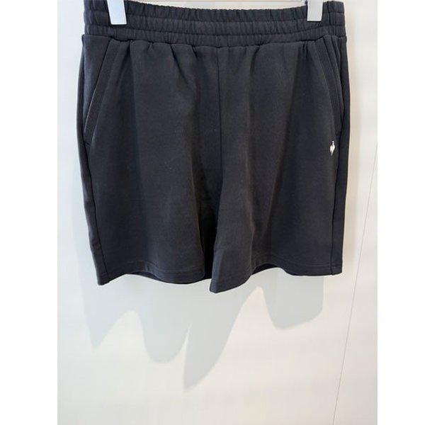 女性バックメッシュジョリ4.5部ルーズフィットショートパンツQR122OHP31 BLK