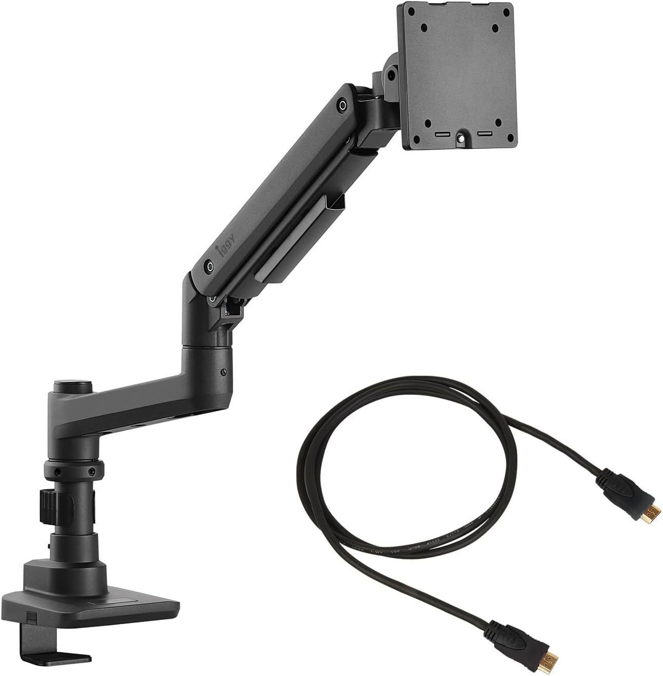 17～49型 耐荷重2～20kg iggy（イギー）快適ワークのモニターアーム LS112 ブラック