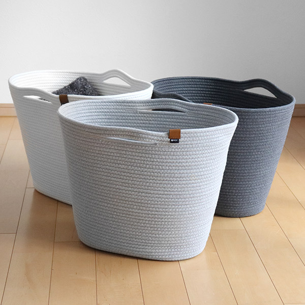 収納 バスケット LL 幅48奥行30高さ35cm MOC ロープバスケット 5,262円