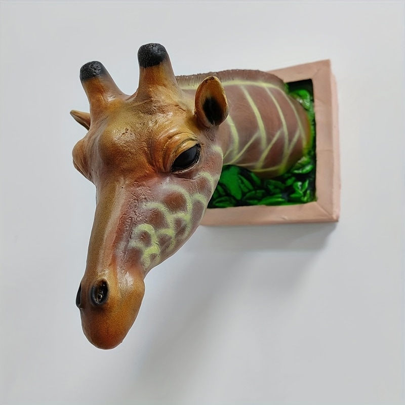 壁掛け インテリア キリン おしゃれ かわいい 北欧 オブジェ 置物 動物 アニマル オーナメント 装飾品 新築祝い ギフト プレゼント 4-7