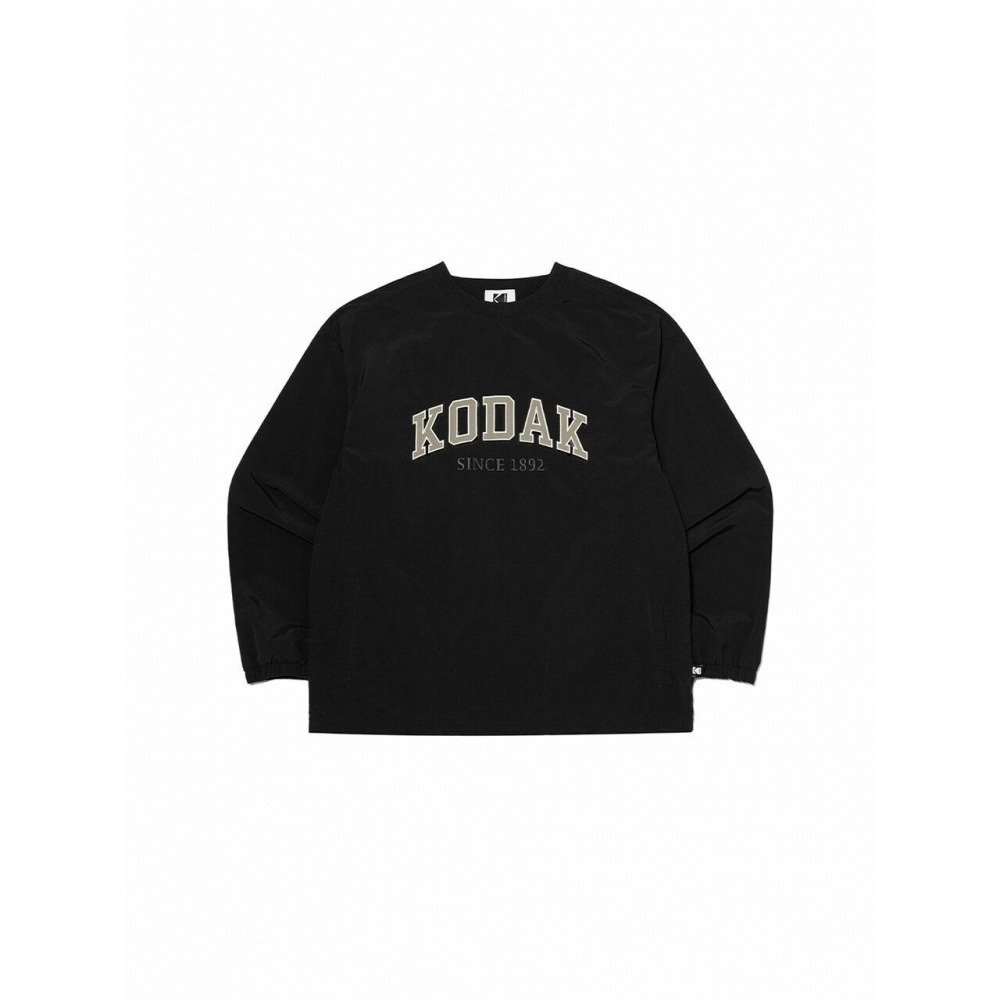 コダックアパレルエッセンシャルワディングロゴウーブンスウェットシャツブラック