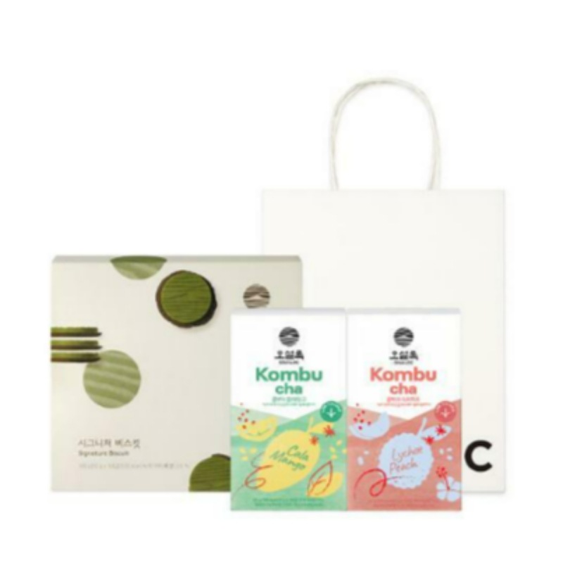 コンブチャカラマンゴ10個入り+リッチピーチ10個入り+シグネチャービスケット