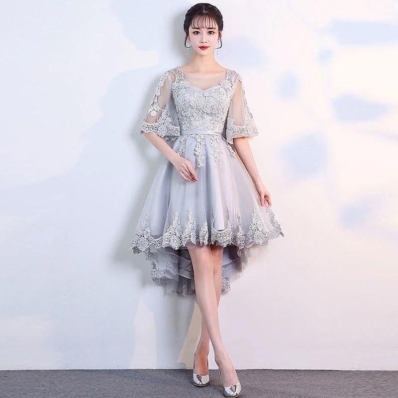 大きいサイズの花嫁介添人ドレス女性プラス脂肪プラス 200 斤脂肪 mm スリム ショート夏パーティー バンケット ドレス スカート 母の日 母の日-0007669