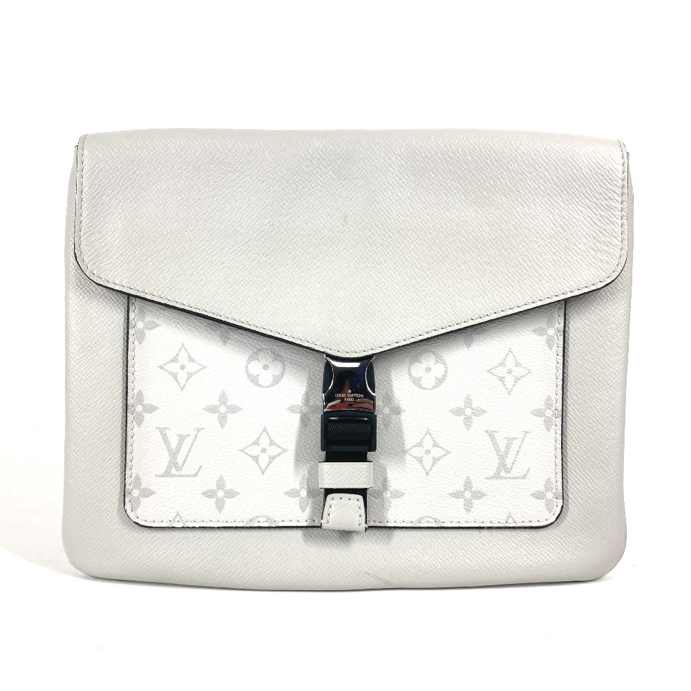 ショルダーバッグ M30411 フラップメッセンジャー タイガラマ カバン 斜め掛け フラップ タイガレザー ホワイト