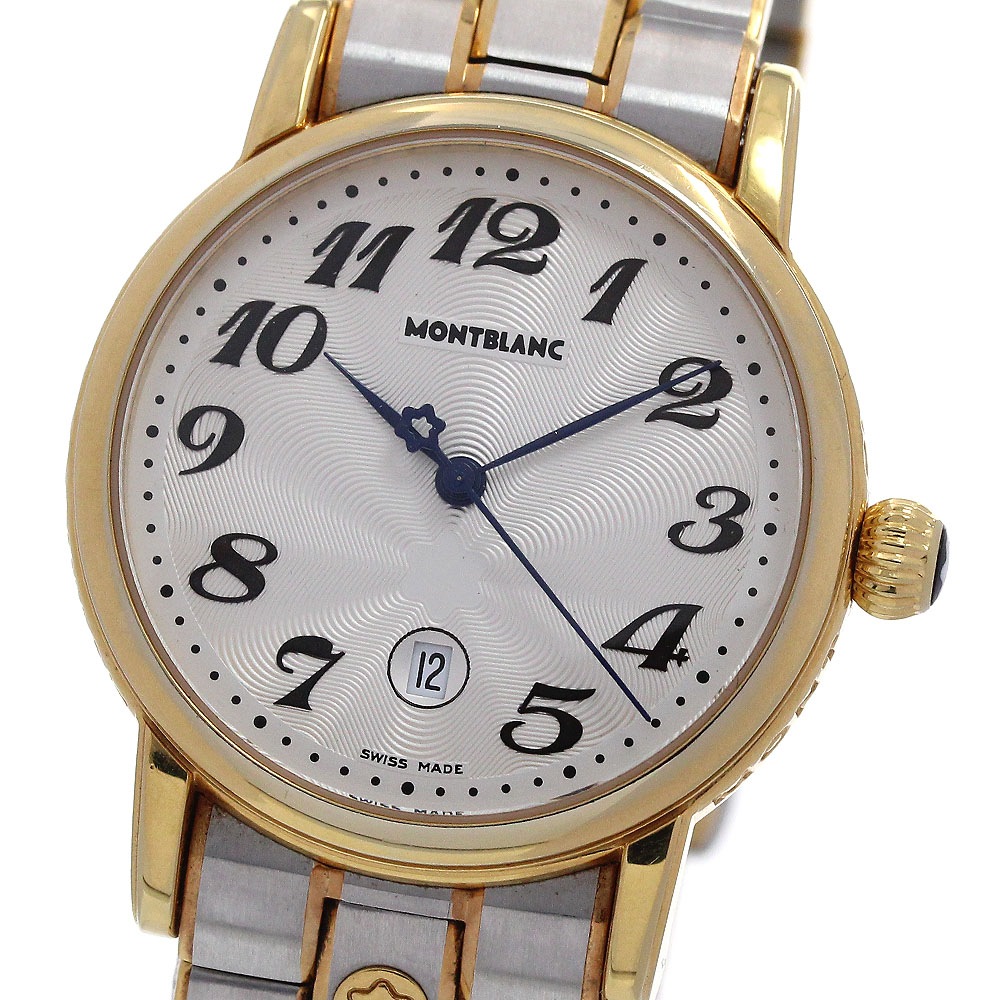 モンブラン MONTBLANC 7020 マイスターシュテック デイト クォーツ ボーイズ _849273【中古】