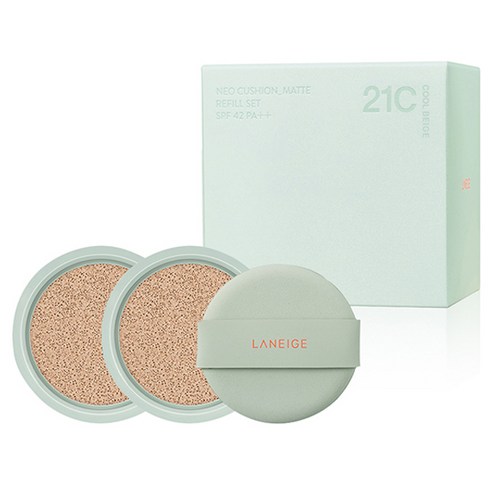 [1セット] ネオ クッション パフ + マットリフィル 15g x 2p セット, 21C