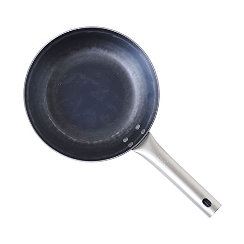 色：ブラック HANAK0 打出し チタンハンドル フライパン（フラット） 20cm HF-20
