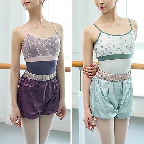 女性ダンスレオタード 大人レースバレエレオタード 体操レオタード ダンス用 バレリーナダンスウェアフィットネス・ヨガパンツ