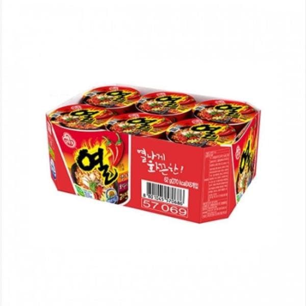 （NEW） オットゥギ 熱ラーメン カップ 62g 6個 x 5個