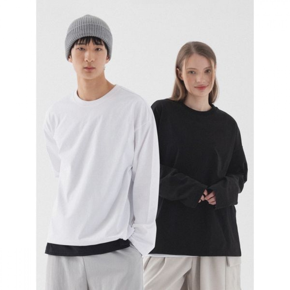 [ピアナー] バイオコットンロングスリーブTシャツ (2color)