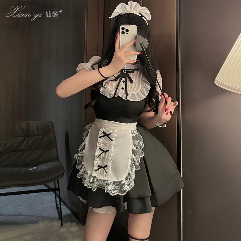 コスプレ メイド服 コス 制服 セクシー 情熱 シニアセンス メイド服 誘惑 セット
