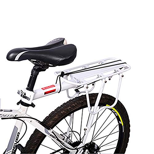 Enkrio 自転車 荷台 軽量 リアキャリア 伸縮自在 耐荷重50KG 後付け荷台 荷物ラック 簡