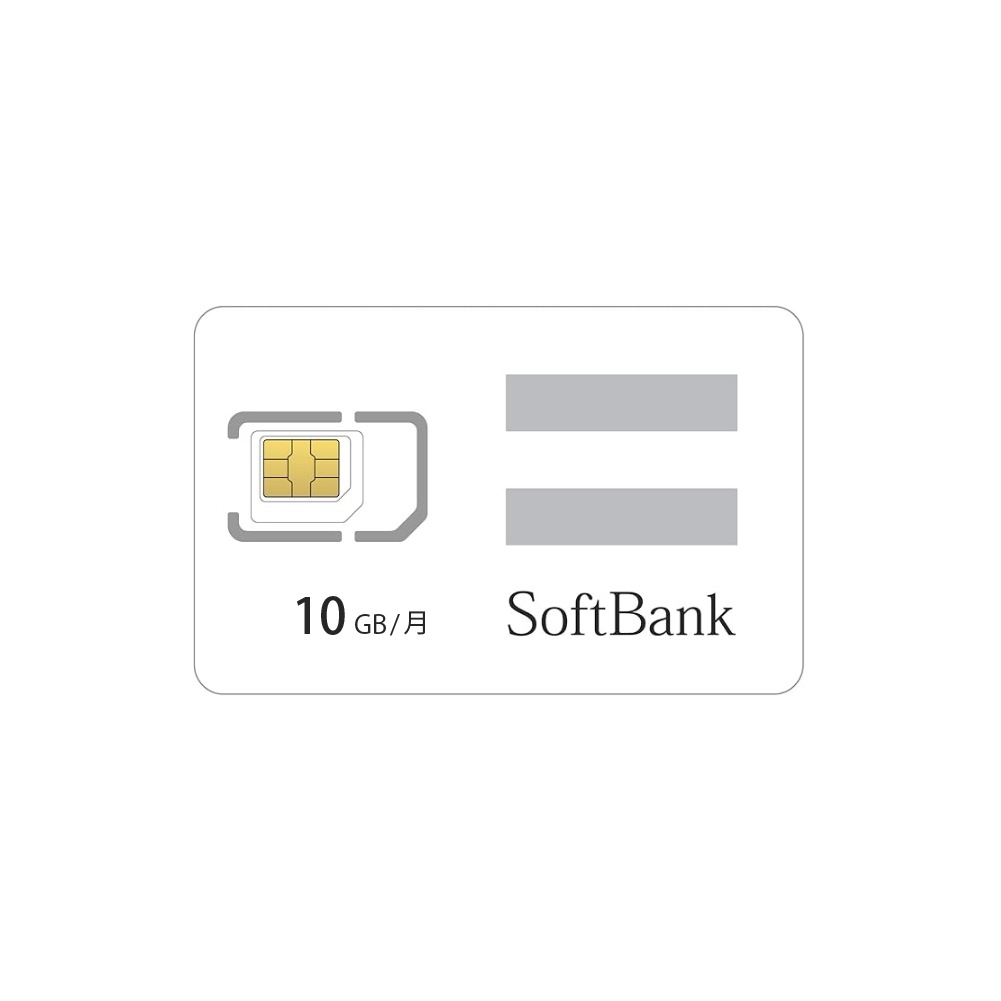 SB網 データ専用SIM 月間10GB (利用期間：受取月+6ヶ月間)