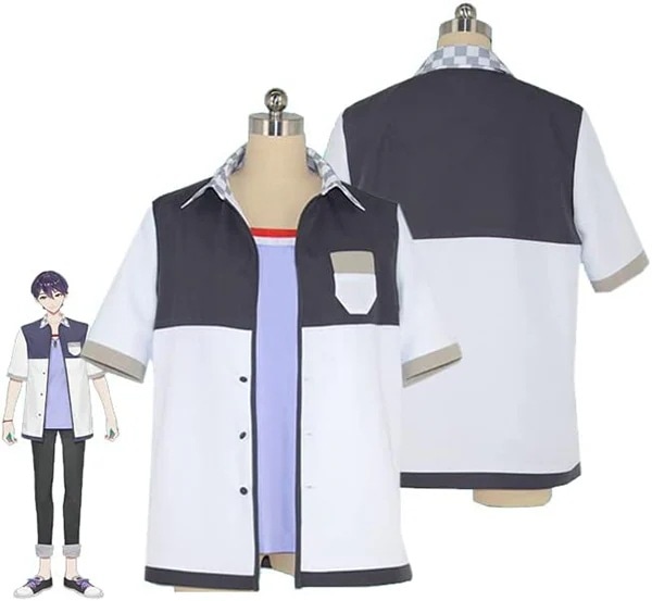 【予約商品】出演服 コスチューム 変装 ステージ服 仮装 ハロウィン 靴 ウィッグ 衣装 コスプレ 新衣装 コスプレ衣装 けんもちとうや 剣持刀也 にじさんじ VTuber SNSで大バズり バーチ