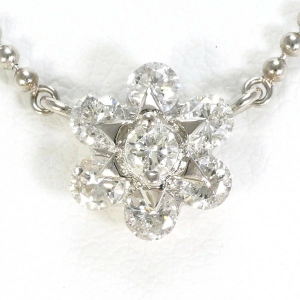 PT900 プラチナ PT850 ネックレス ダイヤ 0.50 約41cm ジュエリー 中古