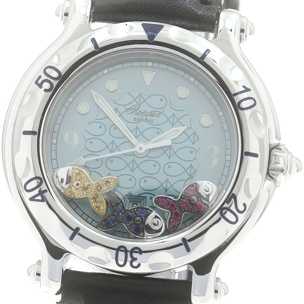 ショパール Chopard 27/8921 ハッピースポーツ デイト クォーツ レディース _882520【中古】