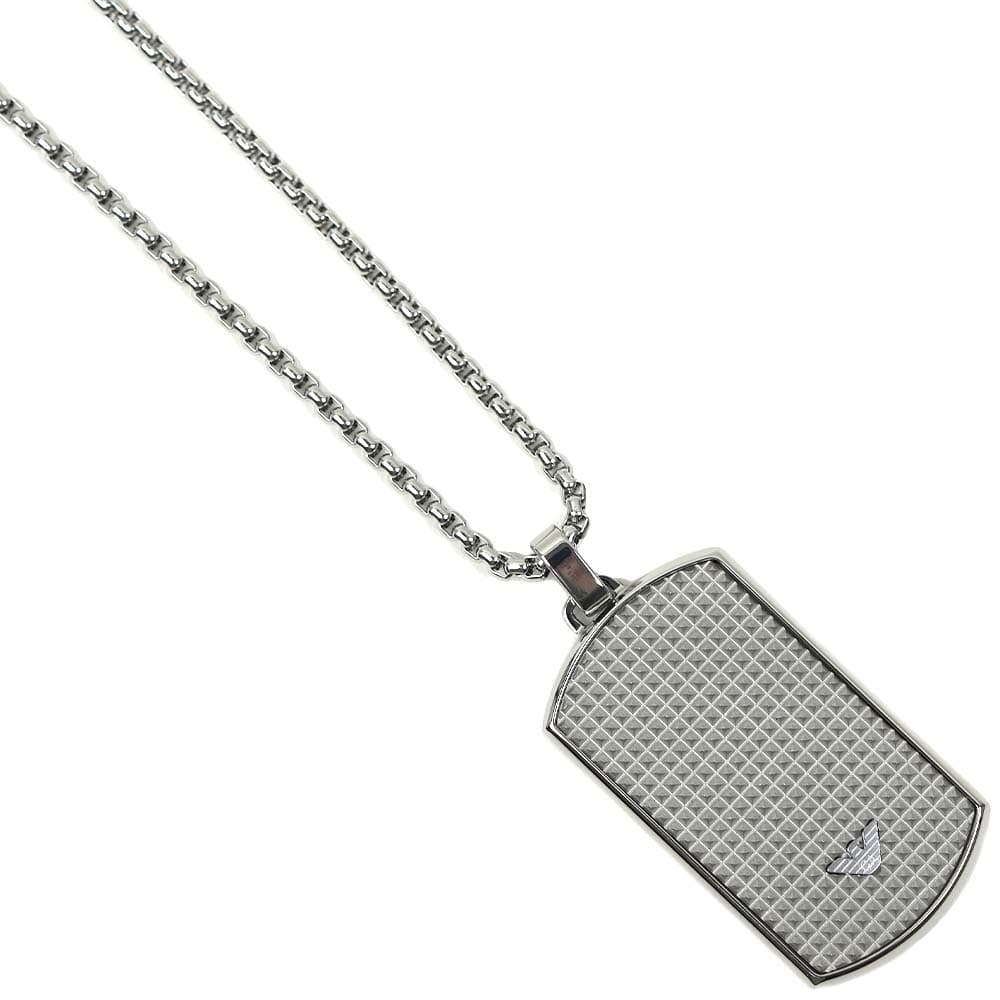 エンポリオアルマーニ ネックレス ペンダント アクセサリー メンズ シルバー EMPORIO ARMANI EGS2986040