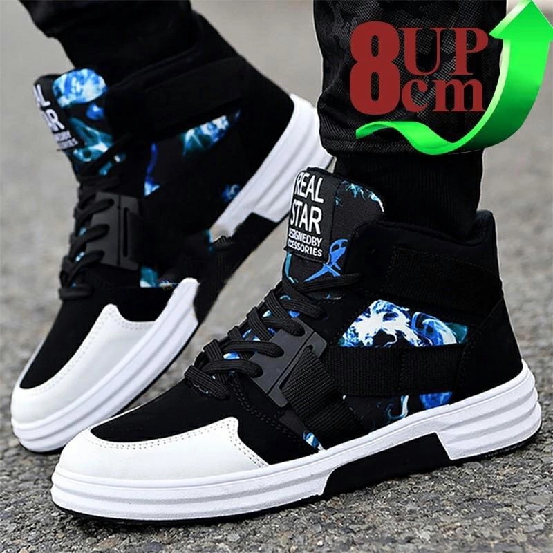 メンズ 厚底 シークレットシューズ 身長アップ8cm UP8m 背が高くなる スニーカー 厚底シークレットシューズ インヒール 快適 カジュアルシューズ