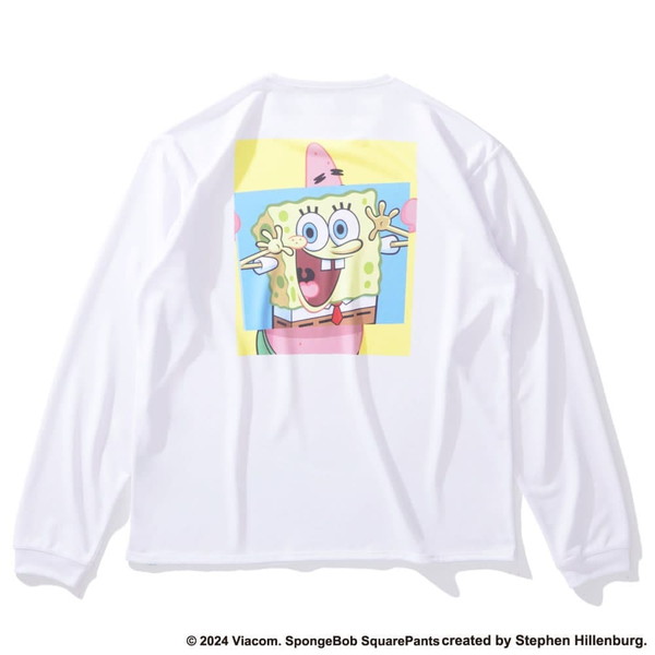 SPALDING スポルディング ロングスリーブTシャツ スポンジ・ボブ ビッグフェイス バスケットボール SMT24144S-2000 長袖