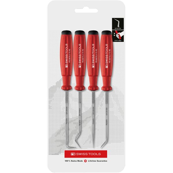 PB SWISS TOOLS ピービースイスツールズ 4本組 スイスグリップ ピックツールセット 8680CN