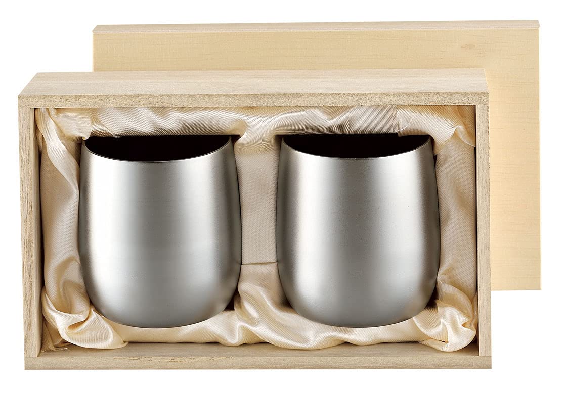 アサヒ 霞(KASUMI)チタン 2重 ロックカップ 2PCセット 250ml ギフトパッケージ仕様